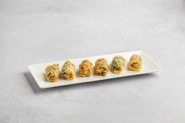 Ажурные блинчики с начинкой из нежной курочки