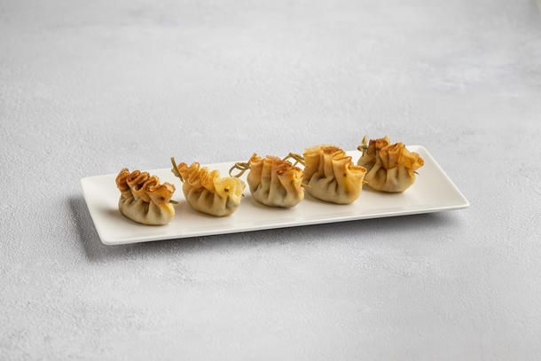 Мини блинчики с телятиной